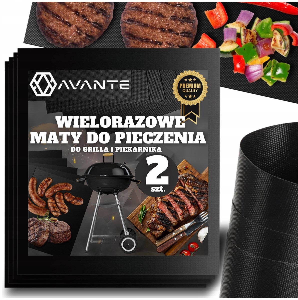2x Teflon Grillmat - Bakken & Grillen - Herbruikbaar - 40x33 cm