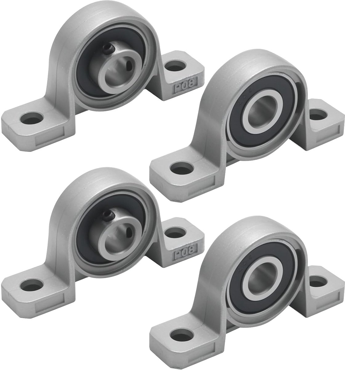 4 Pcs Housing Bearings, Vertical Standing Bearings, 8mm Inner Diameter, Bearing Buck, for 3D Printers, Transport - ShopVlot