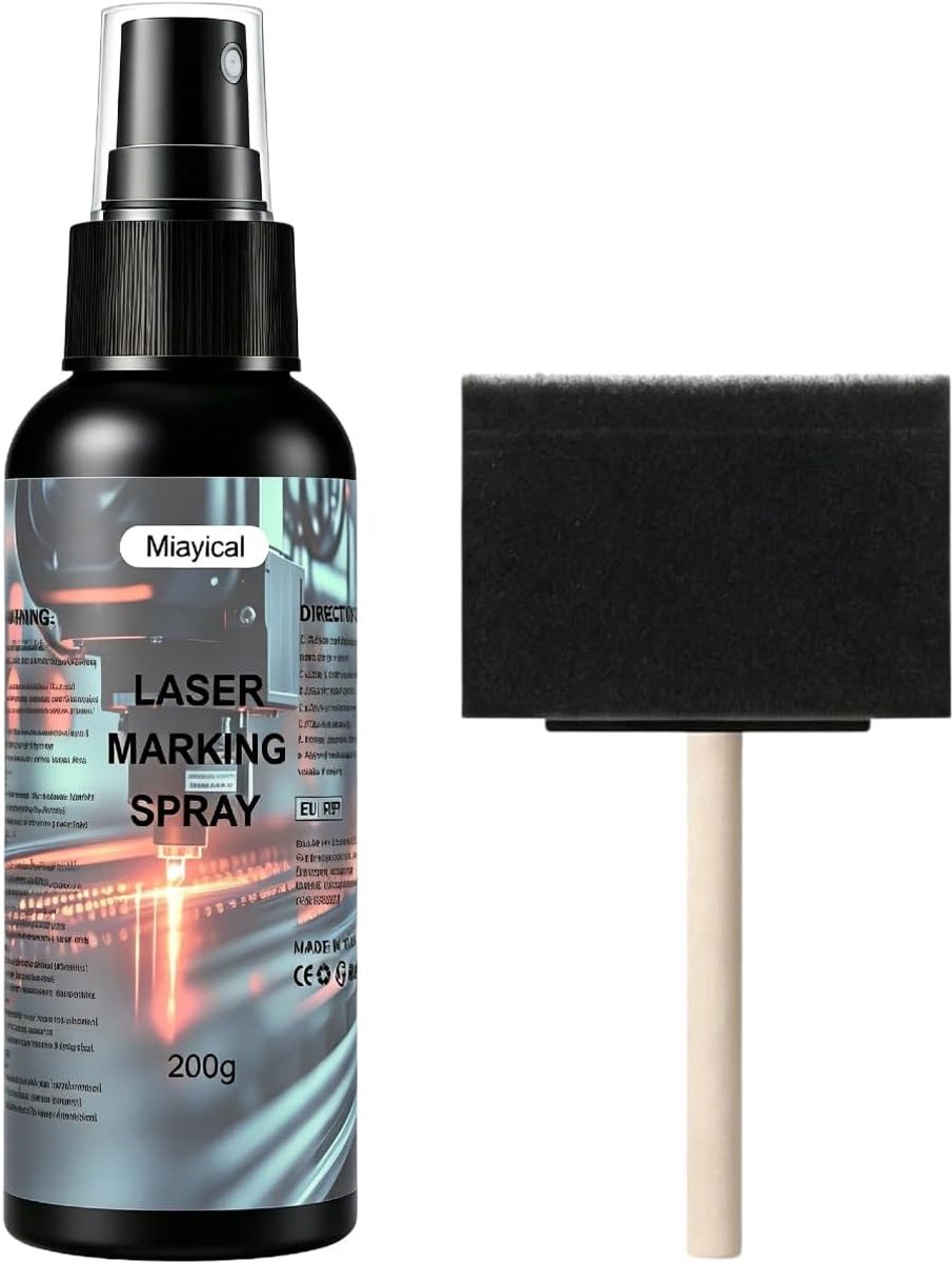 Lasermarkeringsspray, lasergraveerspray, lasermarkeringsvloeistof, geschikt voor lasergraveren en markeren van - ShopVlot