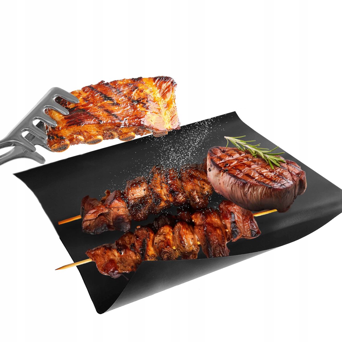 8x Teflon Grillmatten Herbruikbaar BBQ Bakplaat Ovenmat 40x33cm