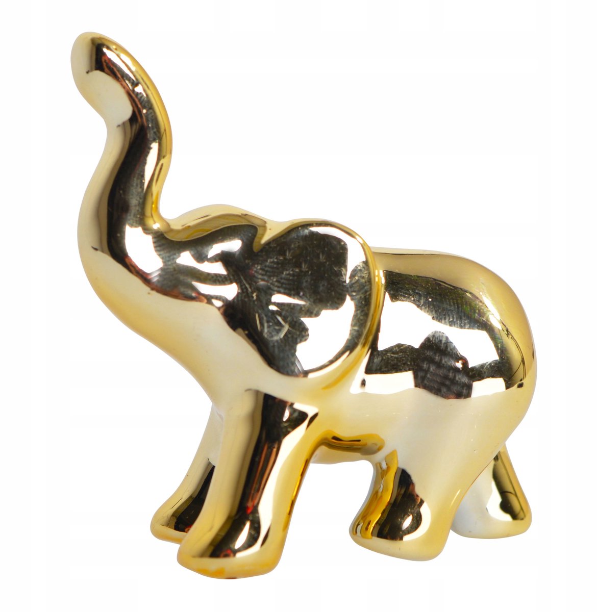 Gouden Mini Olifant Figuur - 6 cm - Keramiek