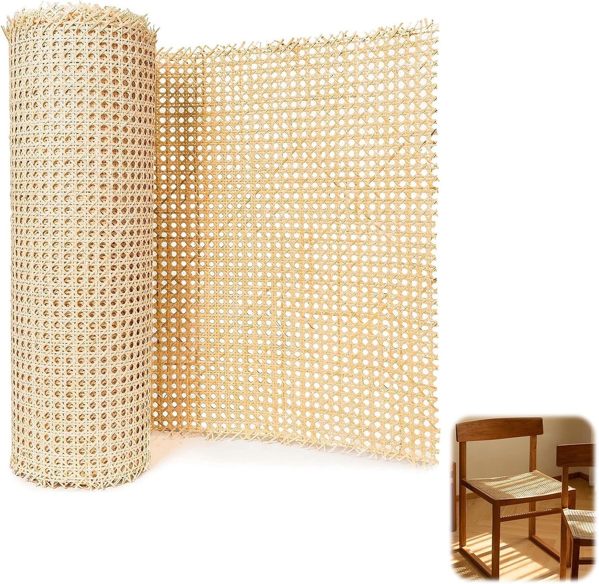 Rattan band rol 0.4 x 1 m - natuurlijk rattan - sterk en flexibel - ideaal voor ambacht en meubels - ShopVlot
