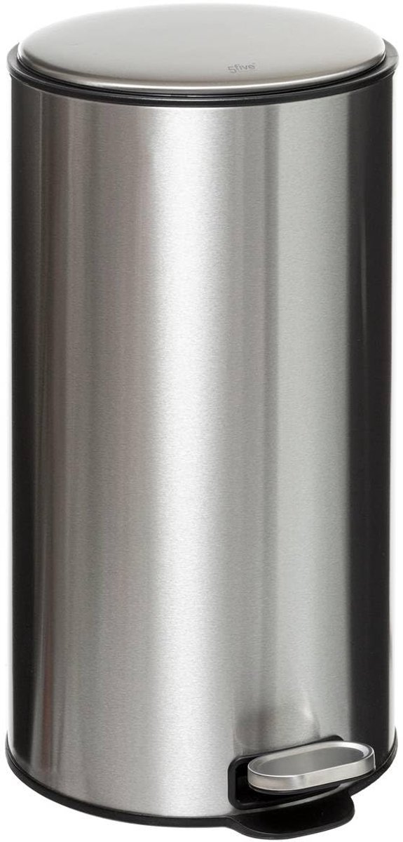 Afvalbak voor keuken 30 L - Ronde metalen vuilnisbak - Soft-close functie - Geen nare geuren - ShopVlot