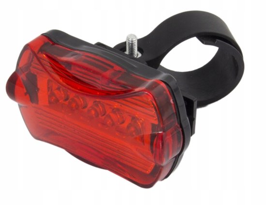 Achterlicht Fiets 5 LED 100 LM 7 Modi Waterdicht Op Batterijen — afbeelding 3