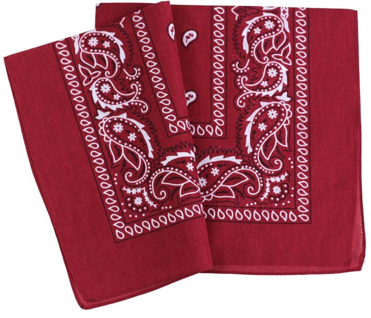 Bordowy Bawełniany Bandana Sjaaltje - Veelzijdig Gebruik
