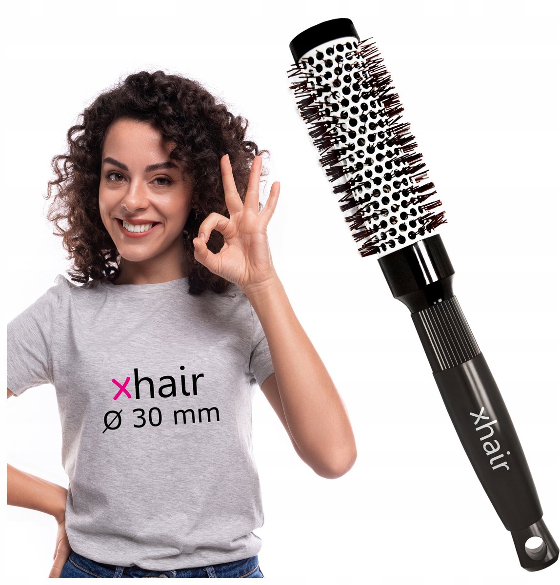 Professionele Keramische Stylingborstel 30mm - Haarstyling & Föhnborstel