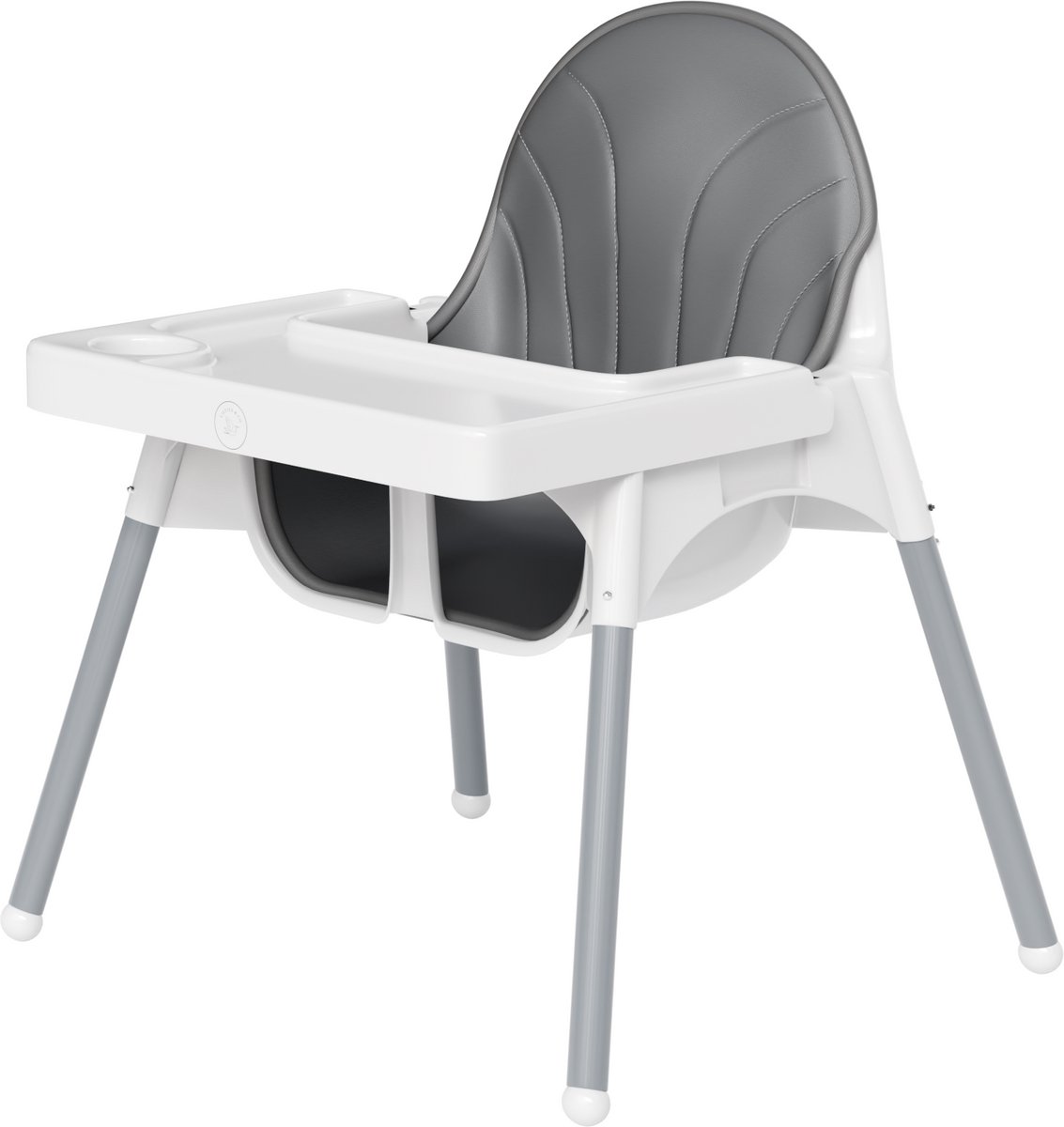Liefjes & Co Kinderstoel - Eetstoel Baby – Inclusief Kussen – Verstelbare Baby Eetstoel – 2 in 1 & Peuterstoel – Wit – foto 6