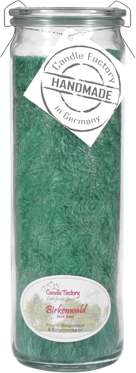 Candle Factory Big Jumbo scented candle made of vegetable stearin in heat-resistant glass from Weck, approx. 100 hours - ShopVlot