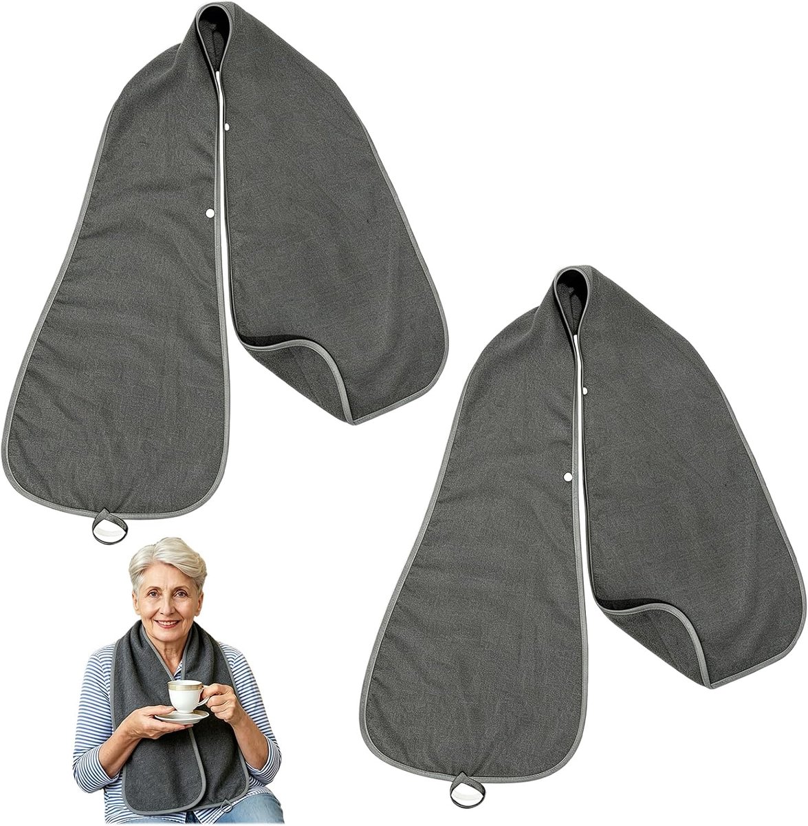 Slabbetjes voor volwassenen, voorkomen kwijlen en beschermen de kleding. - ShopVlot