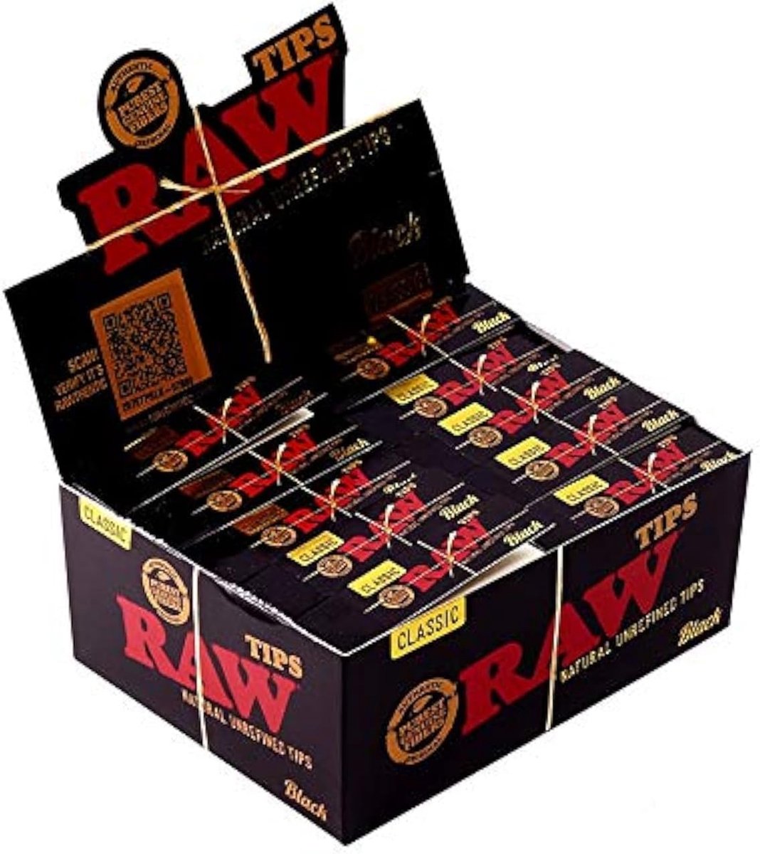 RAW 19089 Filter Tips for Twisting, Paper, Black - ShopVlot