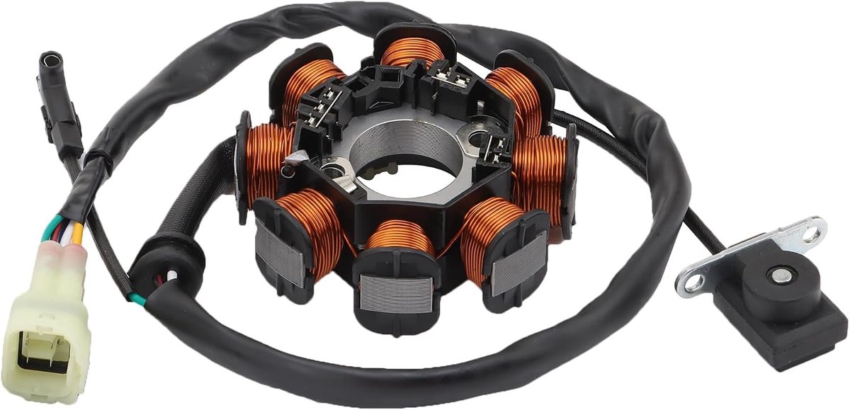SnelShoppen - Vervangende Stator Magneto voor KLX150 KLX140 KLX125S - 8 Coil 4 Draad - OEM 21003-0066 21003-0116 - 29mm Binnen, 88mm Buiten