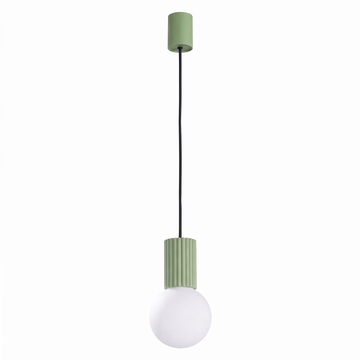 Sollux Lighting Hanglamp Halo - G9 - salie - aluminium/glas - 12x12x120cm