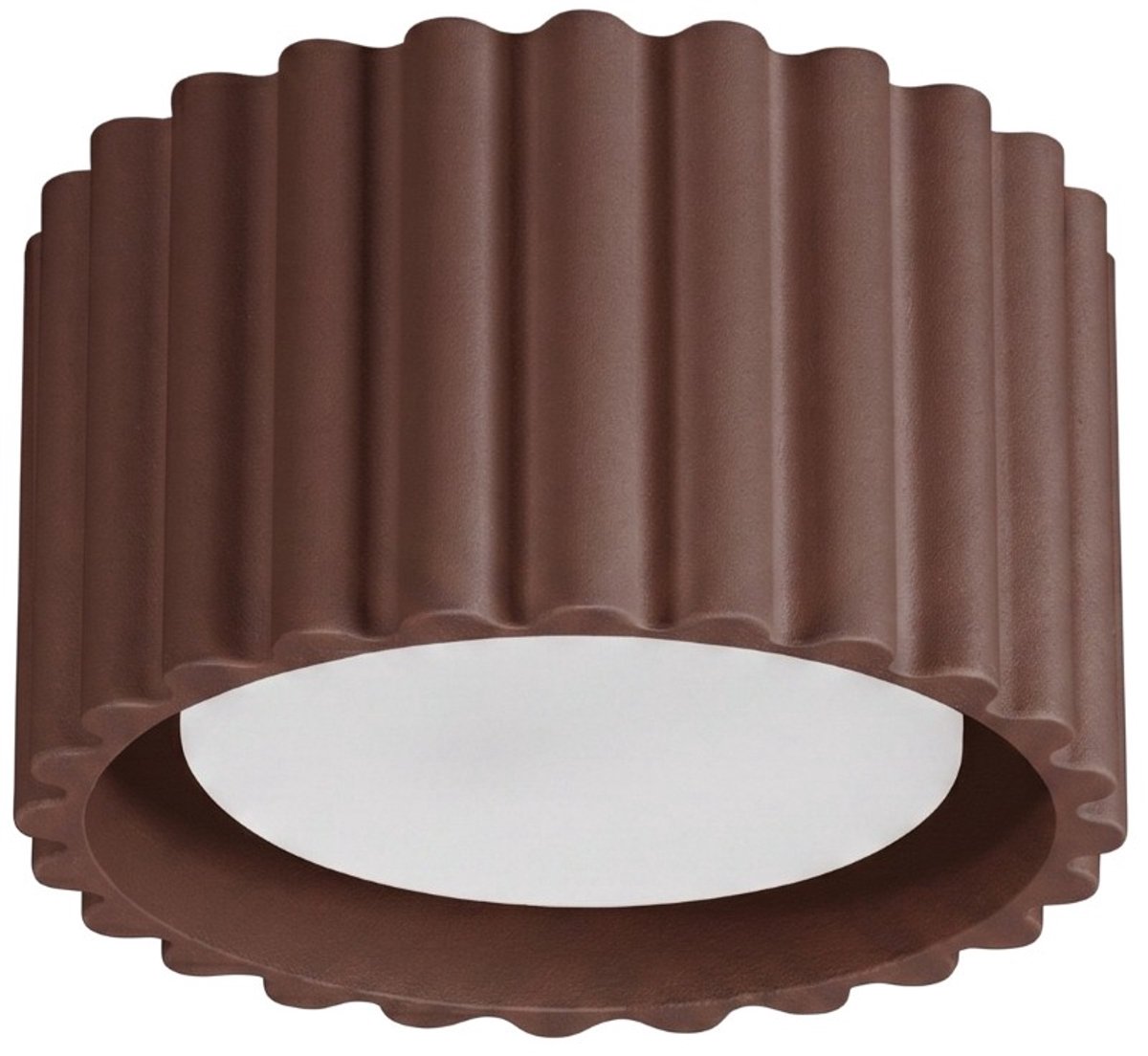 Sollux Lighting Plafondlamp AURA - Gx53 - bruin - aluminium - 10x10x6cm