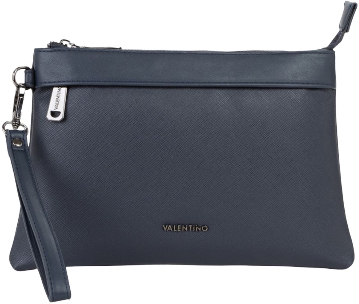 VALENTINO toilettas Karo Soft Cosmetic Case Navy donkerblauw