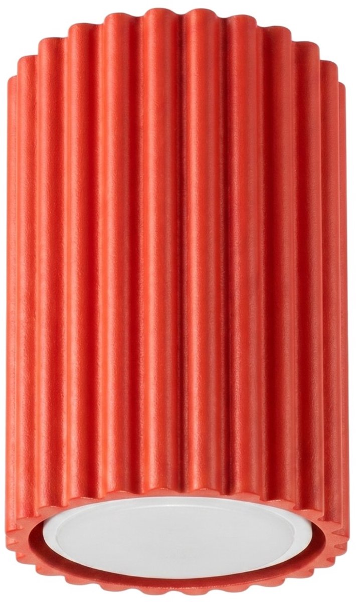 Sollux Lighting Plafondlamp KARBON - GU10 - rood - aluminium - 6.5x6.5x10cm