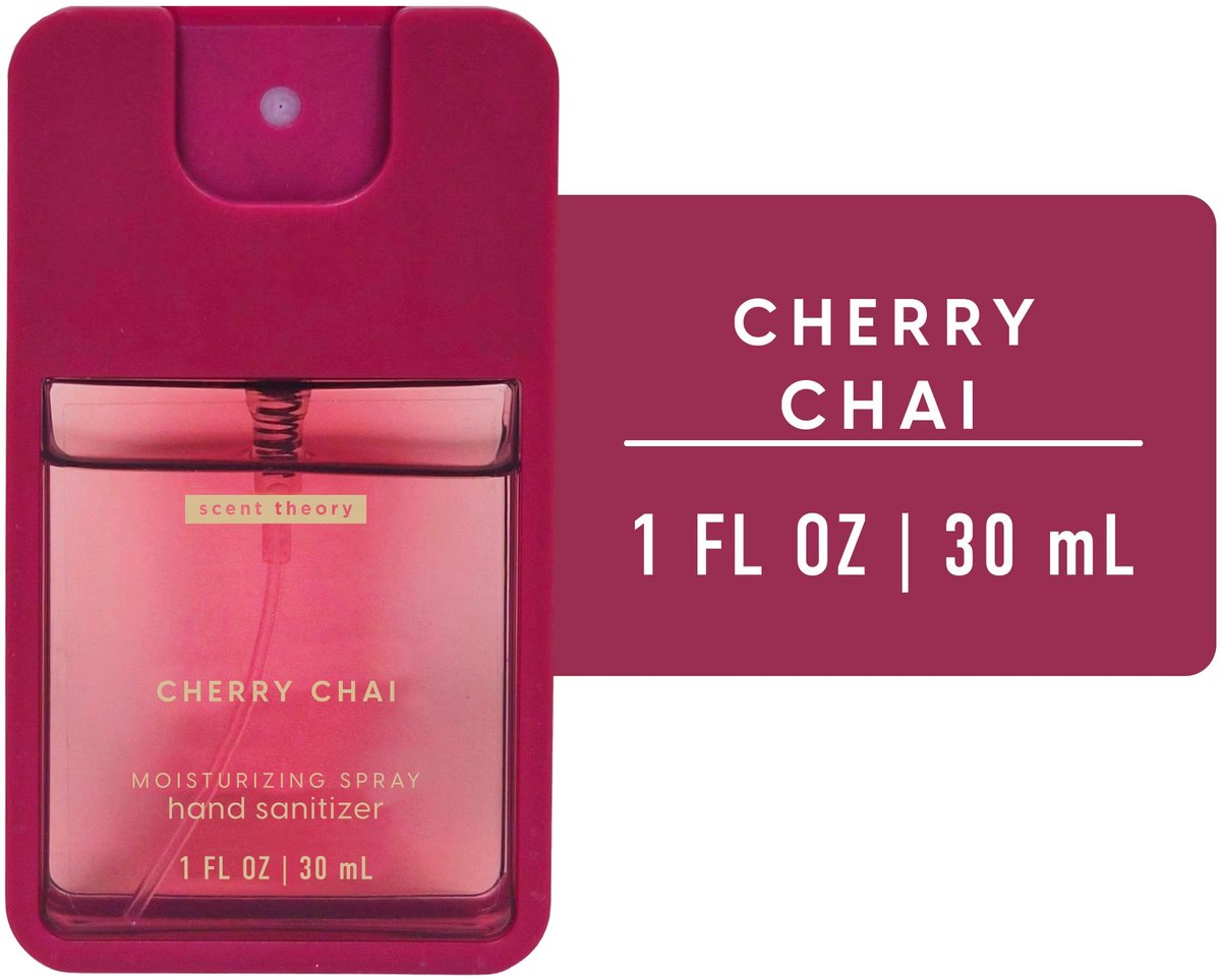 Scent Theory, Hand Sanitizer Spray, Cherry Chai, | Hygiënische Handdesinfectiespray, 30ml
