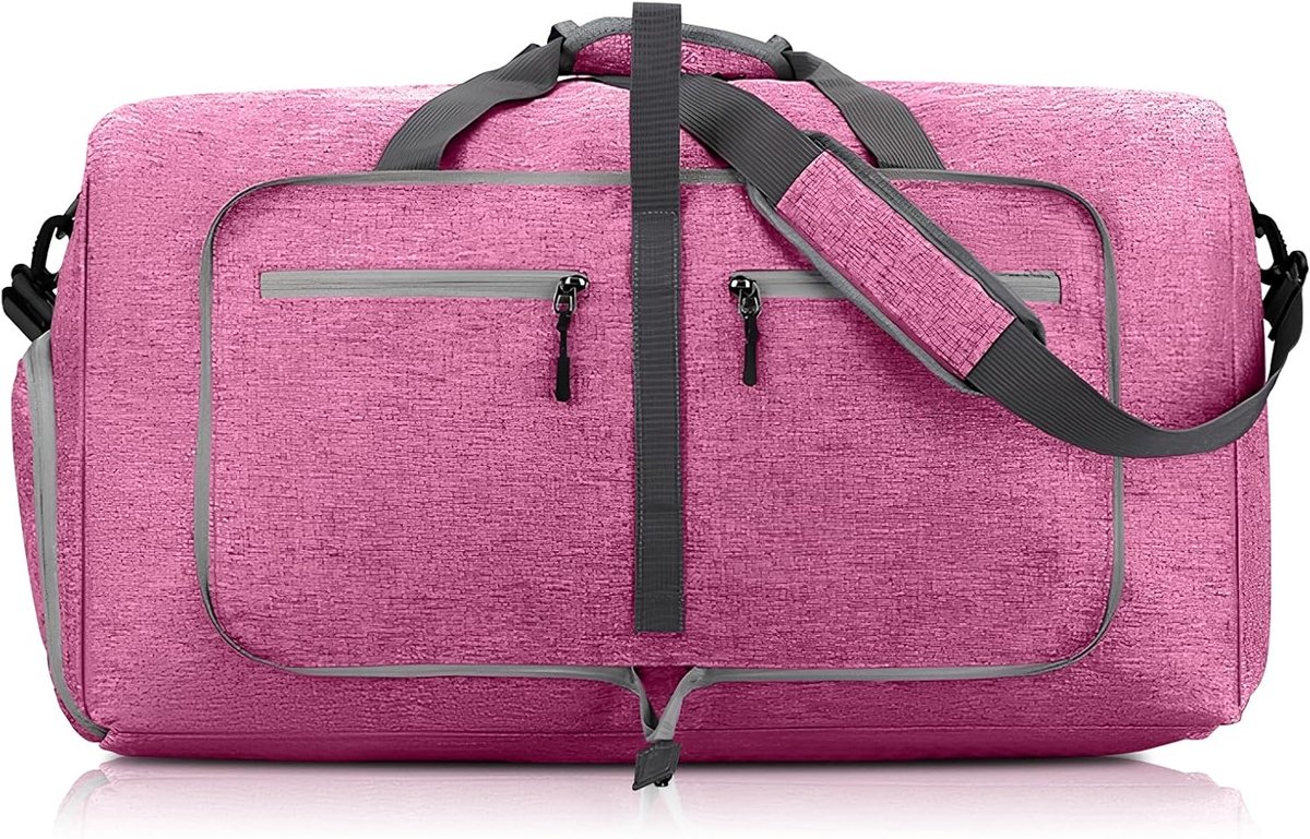 Opvouwbare reistas met grote capaciteit, 60 l, elegante reistas met schoenenvak voor dames en heren, sporttas, bagage - ShopVlot