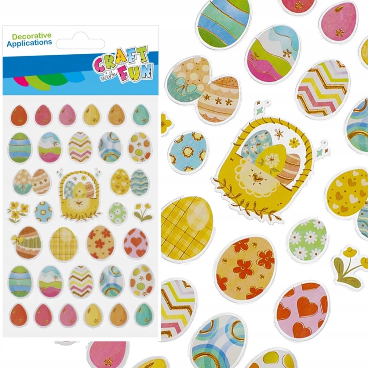 Metalen Paasstickers - 33 Stuks