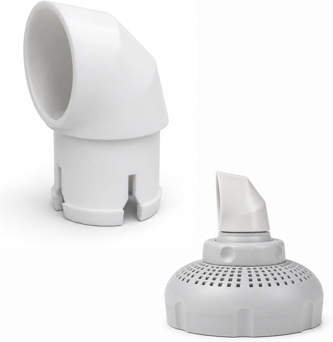 Pool Mouthpiece 360° Rotatable, Angled Pool Nozzle 38 mm, Compatible with Intex & Bestway Surface Mounted Pool - ShopVlot
