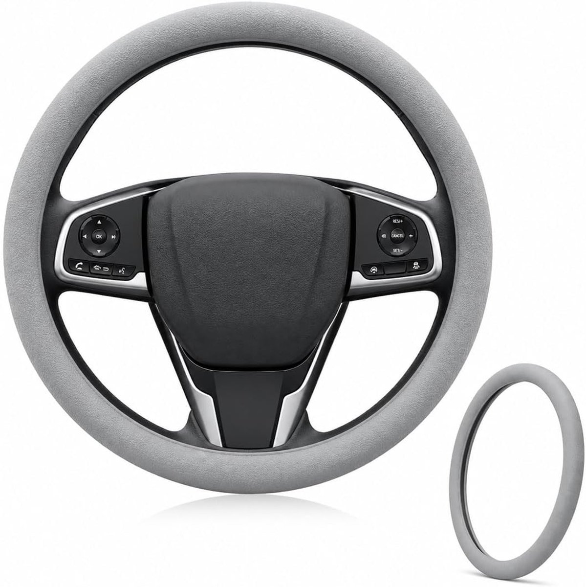 Universele stuurhoes voor auto's, stuurbescherming, universele antislip, interieuraccessoires sturen van 32 tot 40 cm,G - ShopVlot
