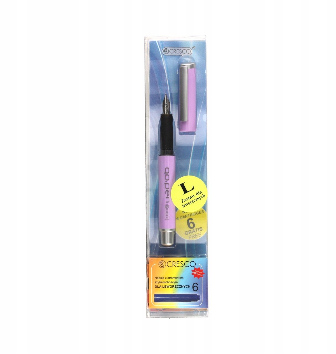 Merkloos Pastel Kleur Vulpen met 6 Extra Inktpatronen