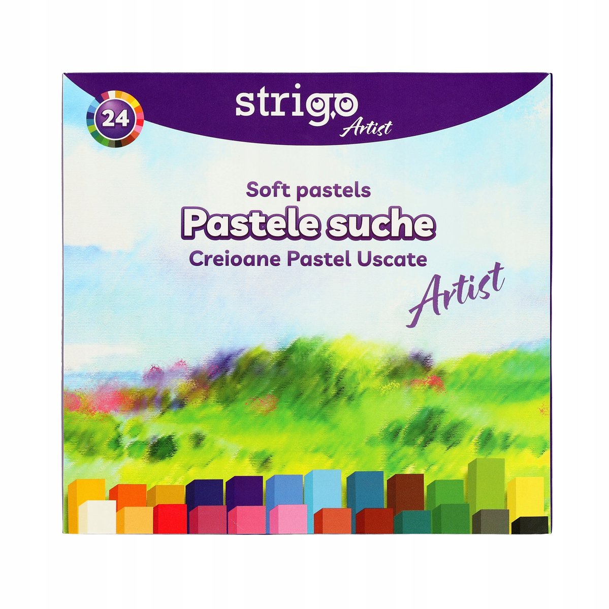 Strigo Droge Pastels 24 Kleuren - Essentieel voor School en Kunst