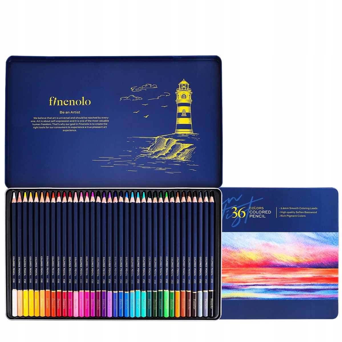 Kleurpotloden Set 36 Kleuren - Merkloos Tekenmateriaal
