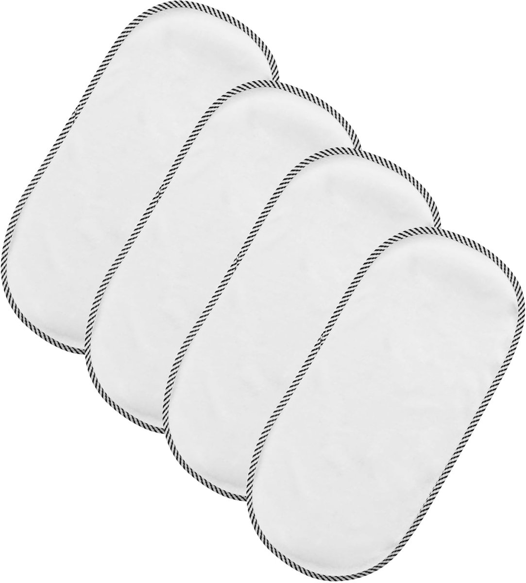 Set van 4 draagbare aankleedkussens van puur katoen, waterdicht, zachte en waterdichte babyonderleggers voor - ShopVlot