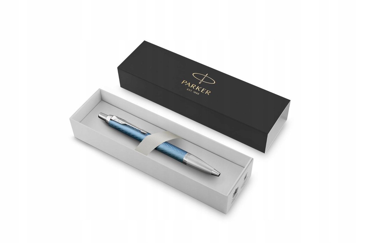 Parker IM Premium Balpen Blauw-Grijs - Stijlvol en Vloeiend Schrijven