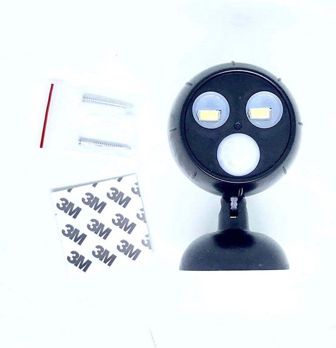Sensor lampjes met bewegingsmelder - Zwart - 7,2 x 8 x 11,2 cm - LED Buitenlamp met Batterijvoeding - Voor Tuin en Oprit