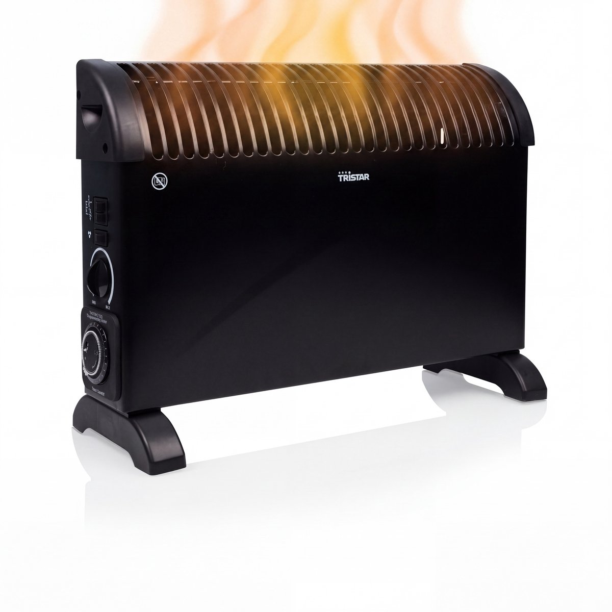 Tristar KA-5104 Convector Kachel – 3 warmtestanden - Met Timer - 750/1250/2000 W - Regelbare Thermostaat - Turbo Functie - Stille Verwarming – Zwart