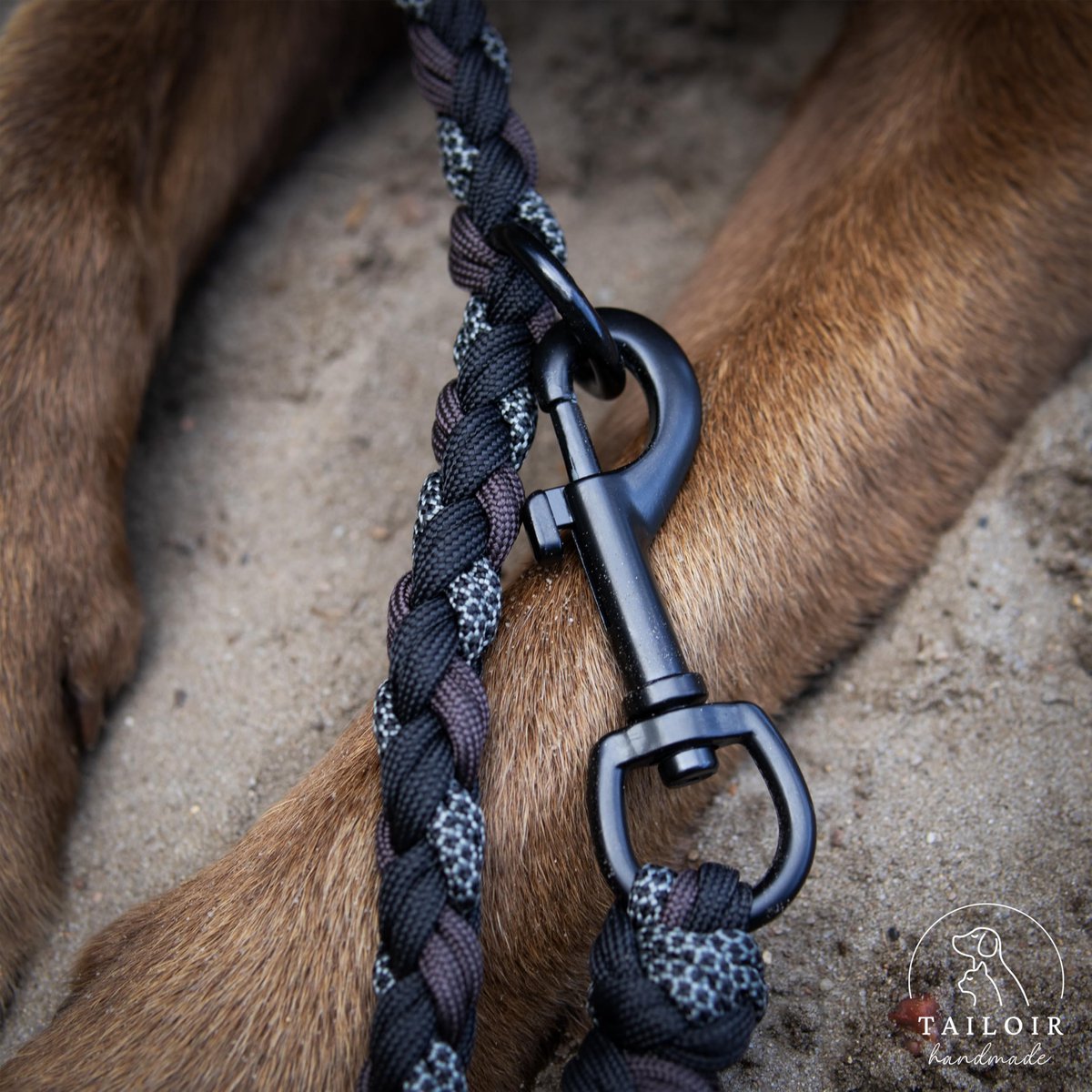 Tailoir 2m Hondenriem - Braided Rope Dog Leash, Verstelbare Riem Paracord - ShopVlot