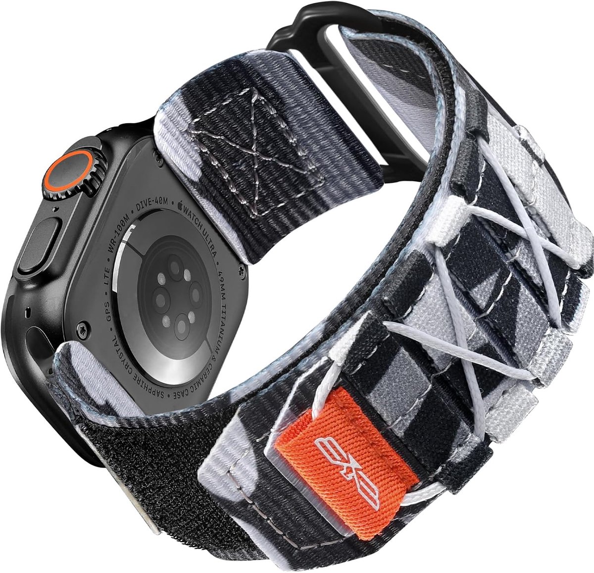 Bandletic Nylon Strap Compatible with Apple Watch Strap 49mm 45mm 44mm 42mm - ShopVlot