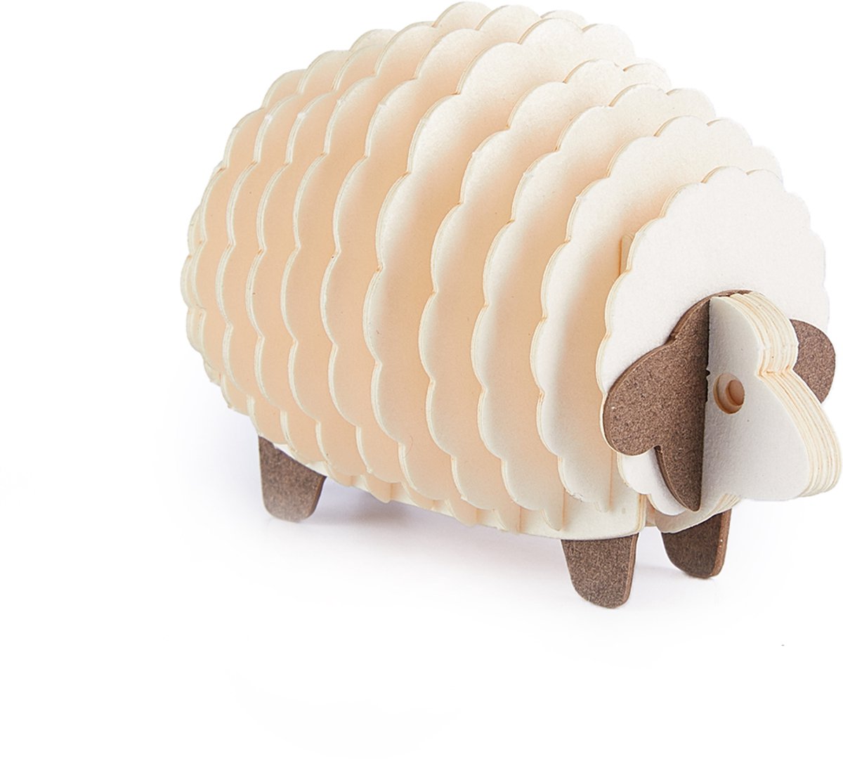 3D Puzzel Schaap - Merkloos Knutselplezier