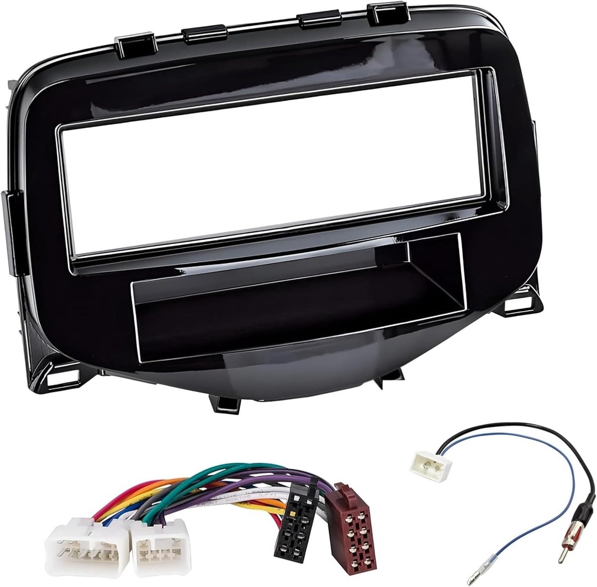 Sound-way 1 DIN Car Radio Installatie Montage Kit Fascia Adapter Frame Stereo Dashboard Installatie Kit - ShopVlot
