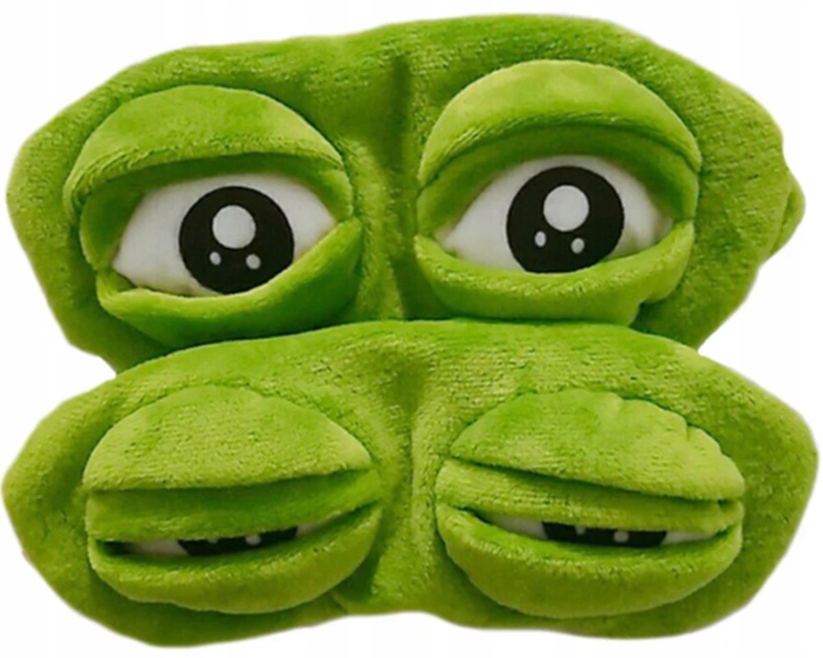Zachte Slaapmasker met Kikkerontwerp - Comfortabel en Verduisterend