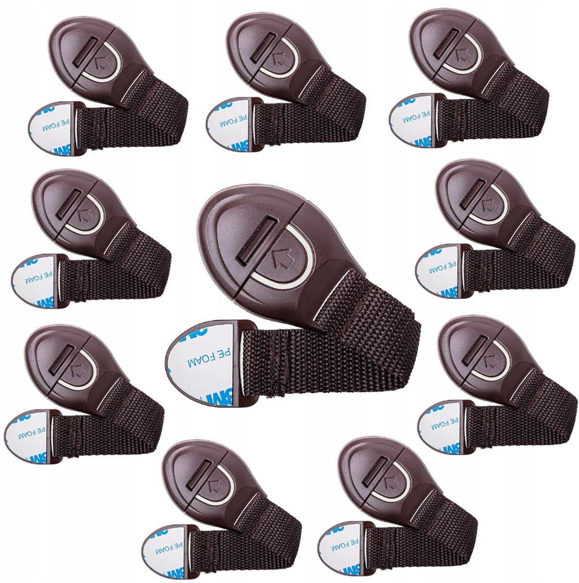 10x Kinderbeveiliging Deur Lade Kast - Flexibele Sluiting