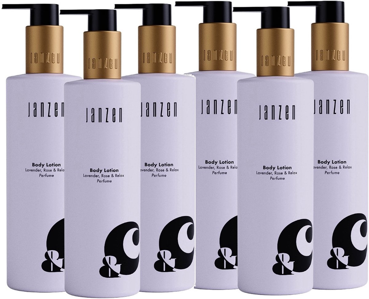 JANZEN Body Lotion &C Lavender Rose & Relax - Voordeel 6 x 250ml