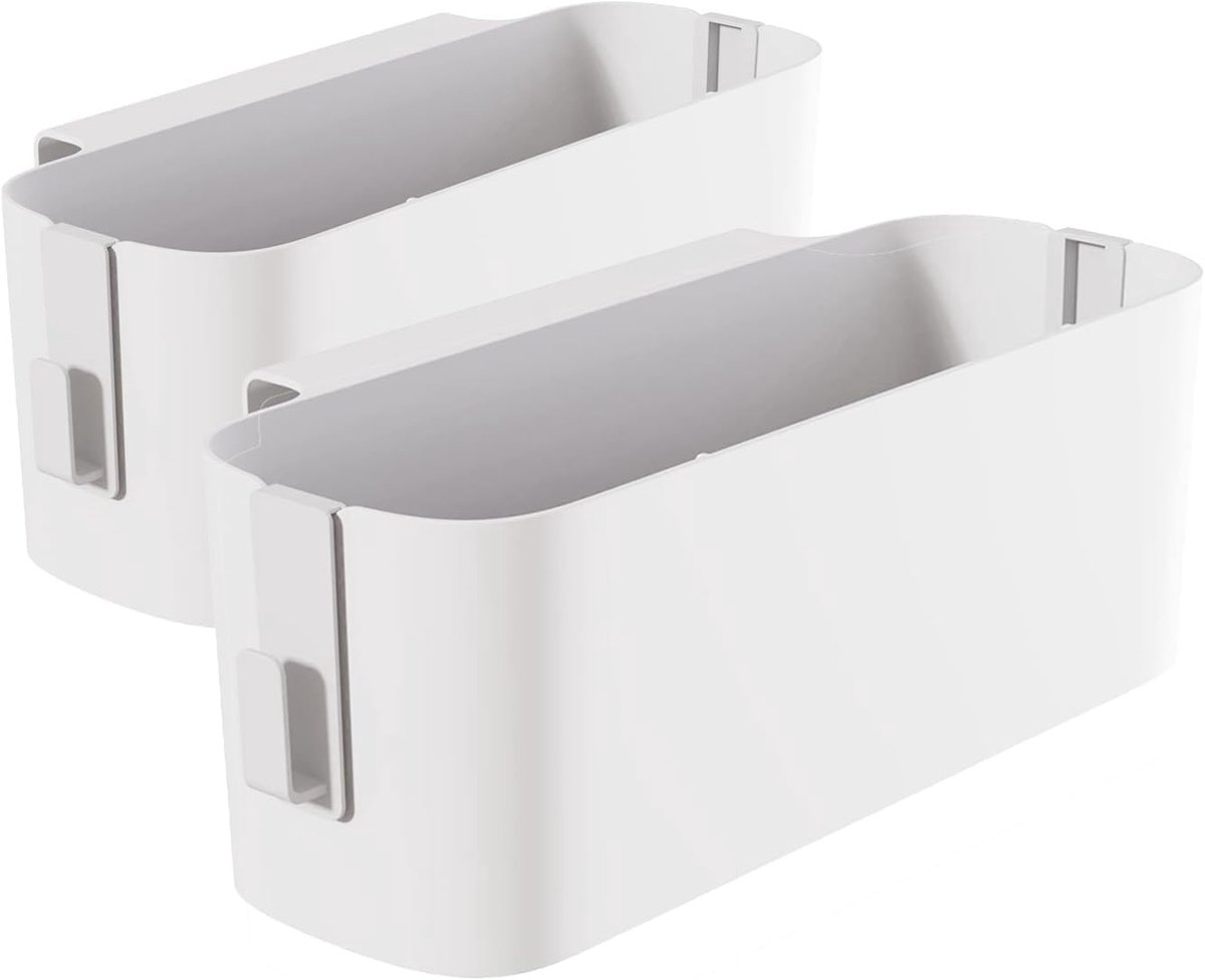 2 Bed Organizers for Hanging, Hanging Baskets with 2 Removable Hooks, Rugged Bedside Caddy, Dormitory, for Family - ShopVlot
