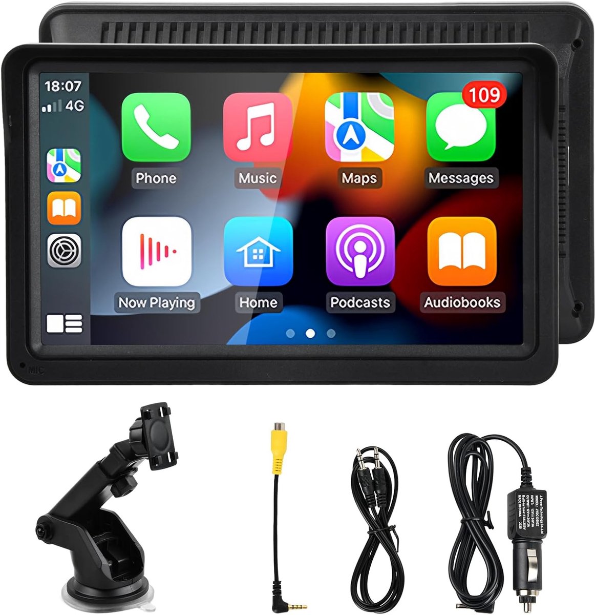 7 Inch Portable Car Radios, Wireless CarPlay, Compatible with Apple and Android Car, Carplay Screen with - ShopVlot