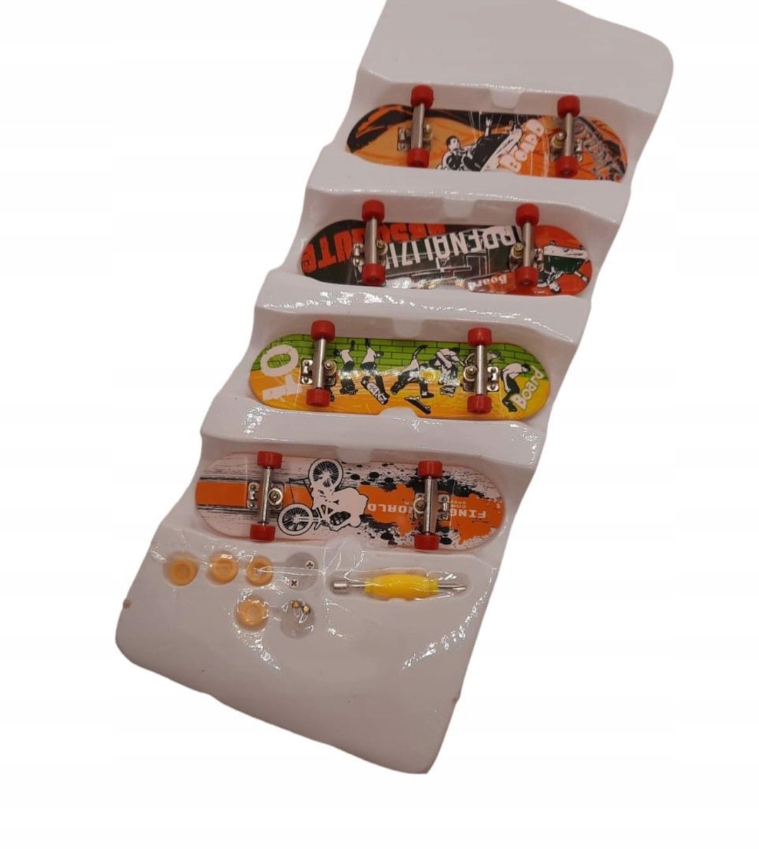 MOMSIV Mini Fingerboards Set - 4 stuks voor Tricks