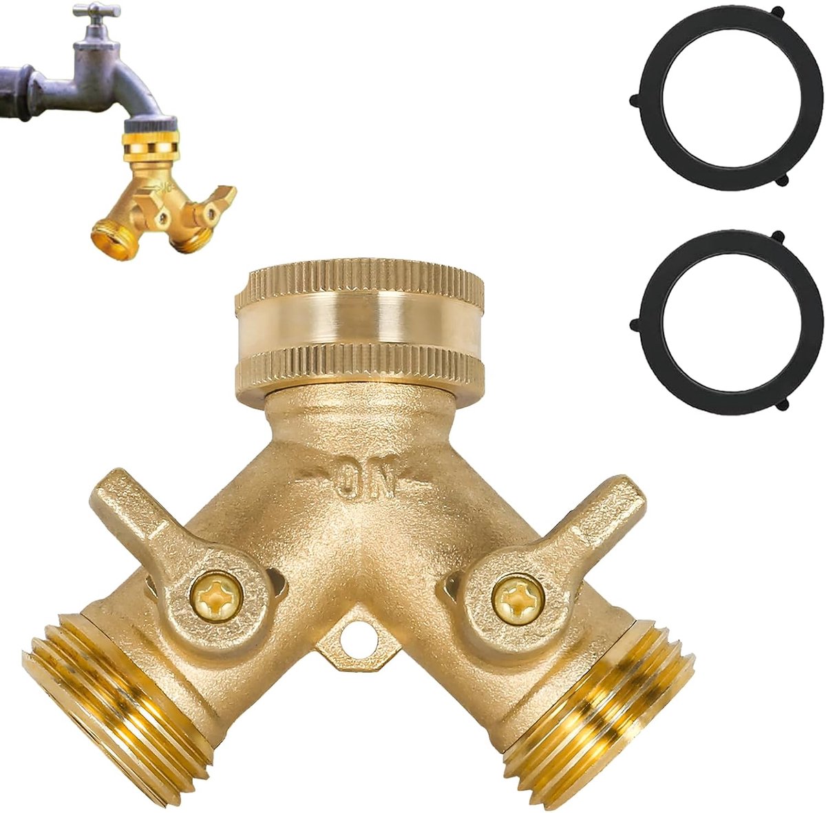 Water Distributor 2-Way Y Distributor 3/4 Inch Water Connection Distributor 2-Way 2-Way Distributor 3/4 Inch Water - ShopVlot