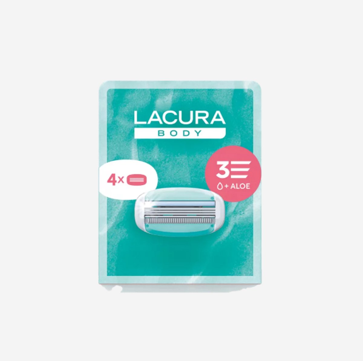 LACURA Lichaam Scheermesjes voor Dames – Scheermesjes Vrouwen – Glad en Comfortabel Scheren – 4 Stuks