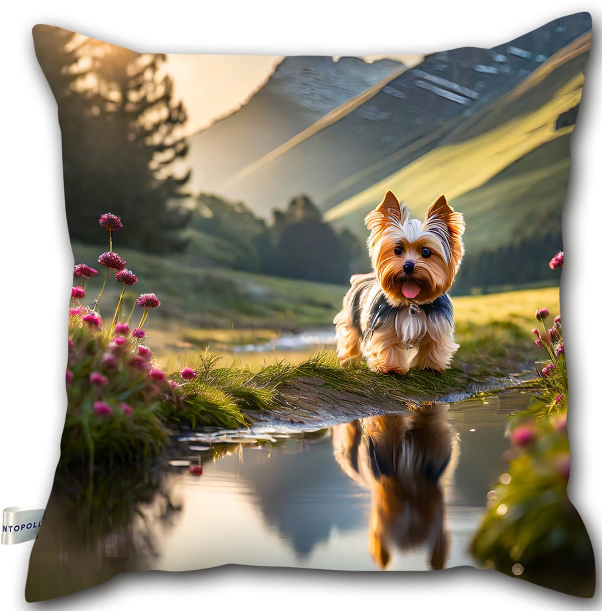 Decoratieve Hondenkussen Yorkshire Terriër 40x40 cm