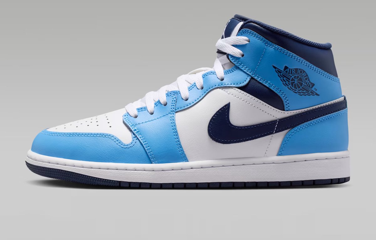 Sneakers Nike Air Jordan 1 Mid Unisex Blauw