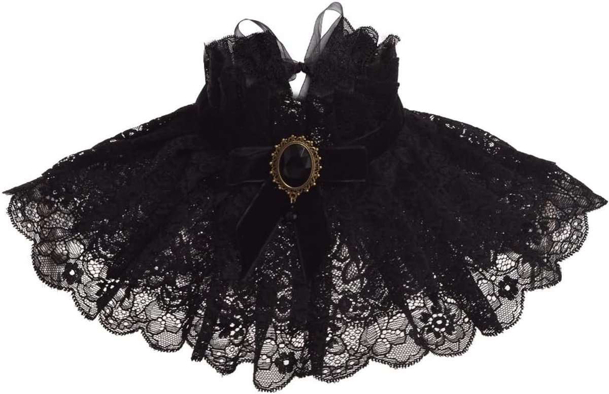 Ruff halsband - Elizabethaanse stijl - Kraag met ruffles - Perfect voor kostuums - ShopVlot