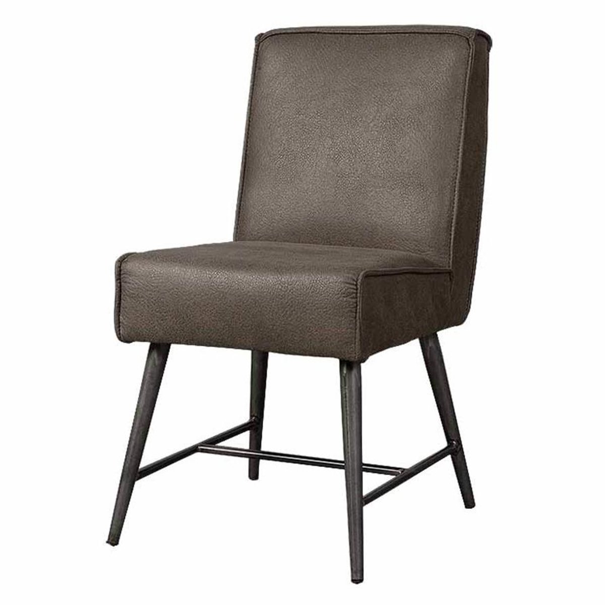Tower Living Eetkamerstoel Belmonte - Grijs Stof - 62x62x86cm