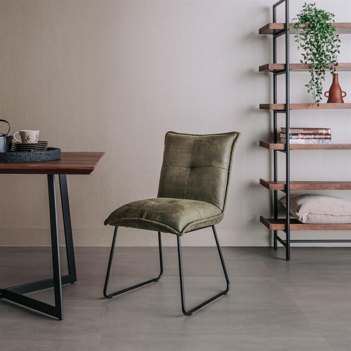 Tower Living Stoel Seda Stof Cherokee 13 Groen