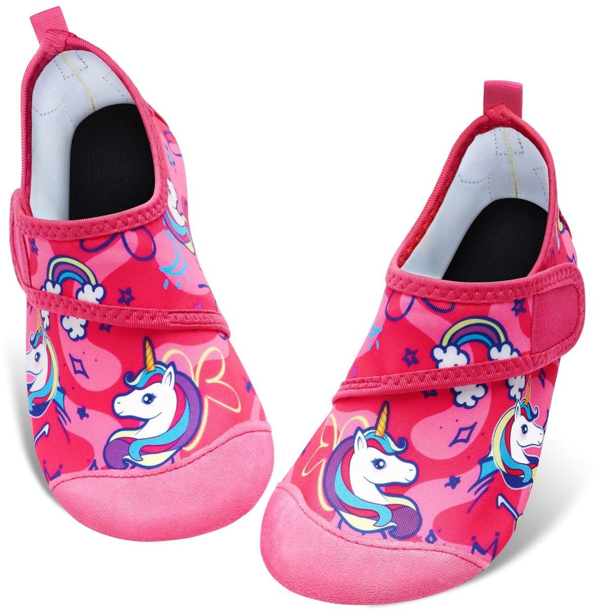 Waterschoenen voor kinderen, jongens, meisjes, zacht gebreid, duikschoenen, Roze, 32 EU - ShopVlot