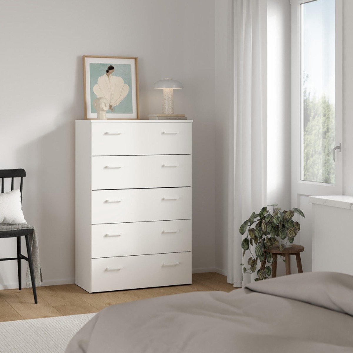 Giga Living Ladekast Space - Wit - 74x36x115cm